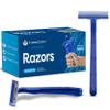 Disposable Razors for Men and Women - Pack of 50 Shavers - 2 Blade Razors, Bulk - for Shaving, Tattoos, Hospitality, and More view 1