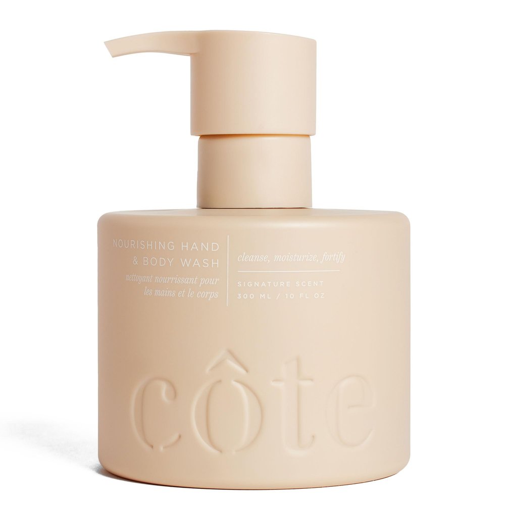 Cote Beautys Nourishing Hand & Body Wash for Dry Skin, Soothing Formula, Hydrating Body Wash for Sensitive Skin, Antioxidant Rich Cleanser, Vegan & Cruelty-Free, Made in USA, 10 Fl Oz