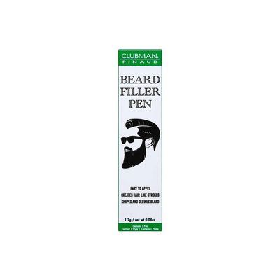 Clubman Pinaud Beard Filler Pen - Creates Hair-Like Strokes (Black)