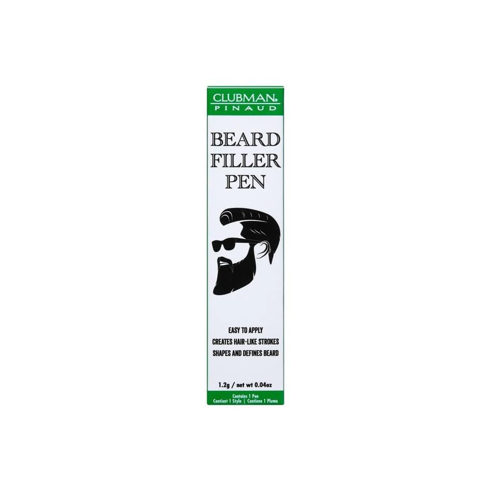 Clubman Pinaud Beard Filler Pen - Creates Hair-Like Strokes (Black)