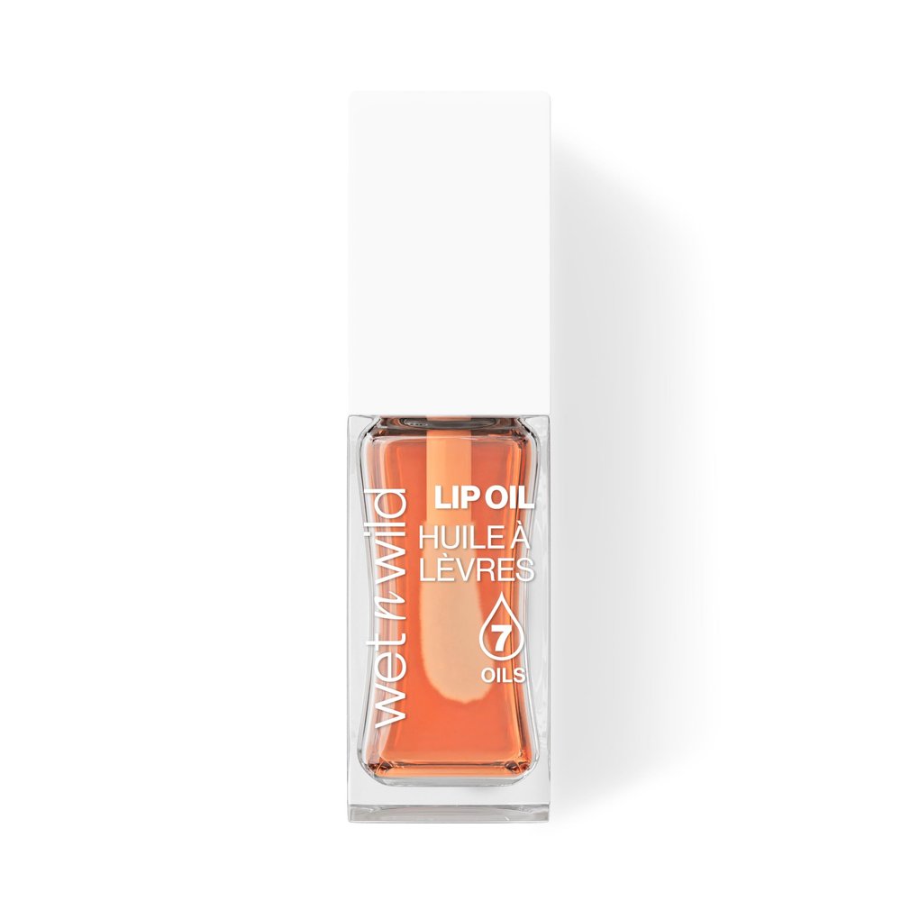 wet n wild Lip Oil - Lightweight, Non-Sticky, Hydrating & Nourishing Formula with 7 Conditioning Oils, Vegan & Cruelty-Free - Orange Blossom