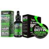 Beard Growth Kit w/ 2X Thickening Biotin Beard Balm & Mustache Wax + 6X Liquid Biotin with Collagen Peptides for Facial Hair Growth - Formulated in America view 1