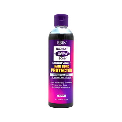 EBIN NEW YORK Wonder Weave Bond Hair Protector Black 4 Fl Oz  Hair Protectant For Quick Weave  Lightweight Scalp Shield with Rosemary Mint and Biotin