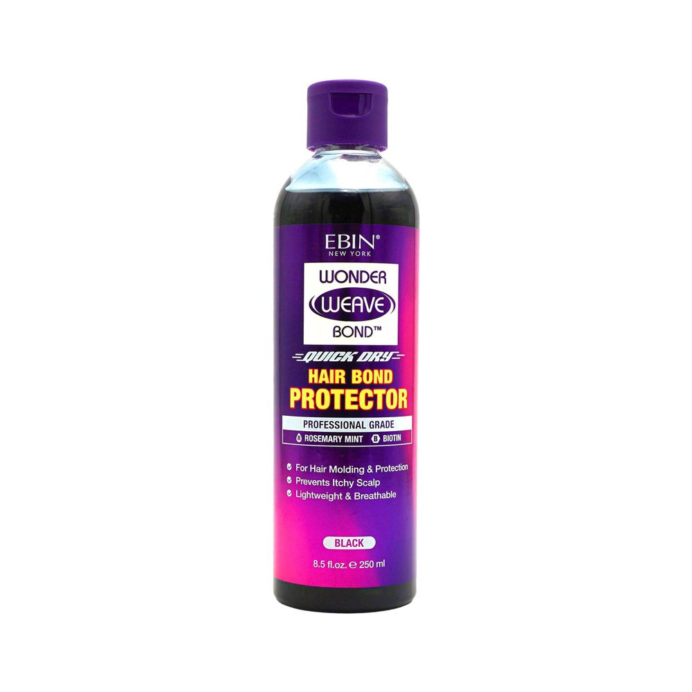 EBIN NEW YORK Wonder Weave Bond Hair Protector Black 4 Fl Oz  Hair Protectant For Quick Weave  Lightweight Scalp Shield with Rosemary Mint and Biotin