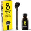 The Beard Club Derma Roller & Beard Growth Oil - Microneedling Roller with 540 Titanium Microneedles for Face, Body & Scalp - Beard Roller with Sandalwood & Cedar Beard Oil view 1