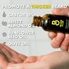 The Beard Club Derma Roller & Beard Growth Oil - Microneedling Roller with 540 Titanium Microneedles for Face, Body & Scalp - Beard Roller with Sandalwood & Cedar Beard Oil view 4
