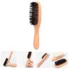 Baluue Portable Beard Grooming Brush Wooden Handle Soft Bristles for Easy Styling Compact and Lightweight Beard Care Tool for Men for Home Travel Use view 3