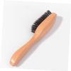 Baluue Portable Beard Grooming Brush Wooden Handle Soft Bristles for Easy Styling Compact and Lightweight Beard Care Tool for Men for Home Travel Use view 4