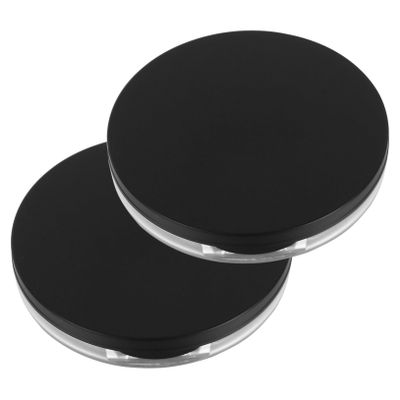 Baluue 2pcs Travel Powder Container Puff Lightweight Empty Makeup Powder Box for Compact for for Daily Use and Travel