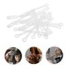 IWOWHERO 35pcs Hair Perm Rod Elastic Bands for Women Rubber Bands for Hair Rollers Curling and Dyeing Versatile and Styles view 2
