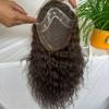mengli-99 Men's Toupee Human Hair Toupee for Men, 8x10 inch Mono Lace with PU Base Men's Hairpiece 12" Natural Wave European Hair Replacement System 3# Brown Color Wigs Toupee Hair view 4