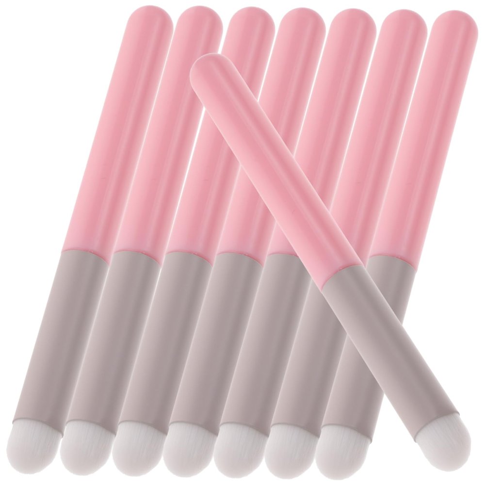 Baluue 8pcs Mini Lip Brush for Lipstick and Lip Gloss Durable Makeup Applicators for Professionals and Beginners Soft Synthetic Bristles for Blending and Smudging