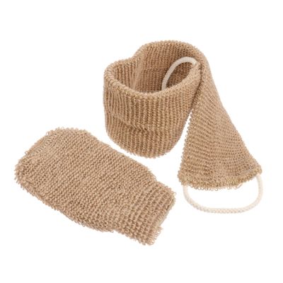 Baluue 2pcs Exfoliating Back Scrubber Bath Gloves Loofah Long Straps Body Scrubber Exfoliator for Women Men