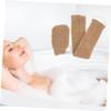 Baluue 2pcs Exfoliating Back Scrubber Bath Gloves Loofah Long Straps Body Scrubber Exfoliator for Women Men view 2