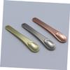 FIXOSHEE 3pcs Mini Metal Makeup Spatula for Face Cream Skincare and Cosmetics Application Includes Gold Silver and Rose Gold Spatulas for Convenient Touch-ups view 3