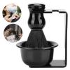 3pcs Beard Shaving Brush Bowl Holder Men Beard Cleaning Face Hair Style Tool Set view 4