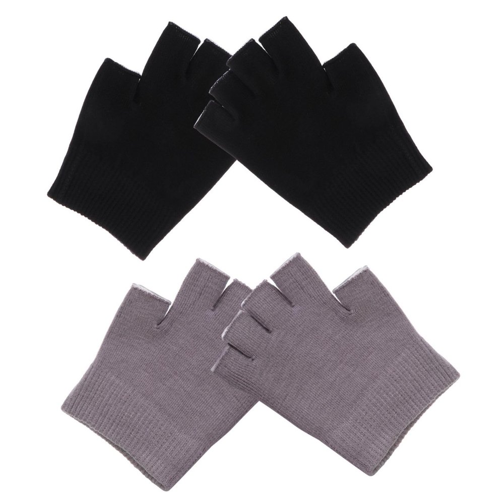 Beatifufu Hand Moisturizing Gloves Half Gloves Women Gel Gloves Dry Hand Gloves Comfortable Elastic for Winter