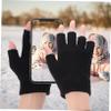 Beatifufu Hand Moisturizing Gloves Half Gloves Women Gel Gloves Dry Hand Gloves Comfortable Elastic for Winter view 4