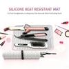 Heat Mat for Curling Iron, Oversize Silicone Resistant Mat for Hair Tools, Hot Pad for Hair Straightener, Flat Irons and Hot Hair Styling Tools Home Kitchen Travel Gym Salon Grey (15.7" x 11.8") view 3