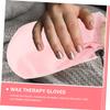 Beatifufu 2pairs Therapy Mitts Moisturizing Hand Covers for Paraffin Wax Treatment Elastic Bands for Dry Skin Care and Hand Nourishment view 3