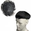 AYunhe Natural Human Hair Toupees for Men and Women Clip in Human Hair Pieces 18x20cm Lace Hair Topper Extensions for Mild Hair Loss (Natural Black) view 1