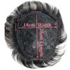 AYunhe Natural Human Hair Toupees for Men and Women Clip in Human Hair Pieces 18x20cm Lace Hair Topper Extensions for Mild Hair Loss (Natural Black) view 2