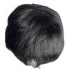 AYunhe Natural Human Hair Toupees for Men and Women Clip in Human Hair Pieces 18x20cm Lace Hair Topper Extensions for Mild Hair Loss (Natural Black) view 3