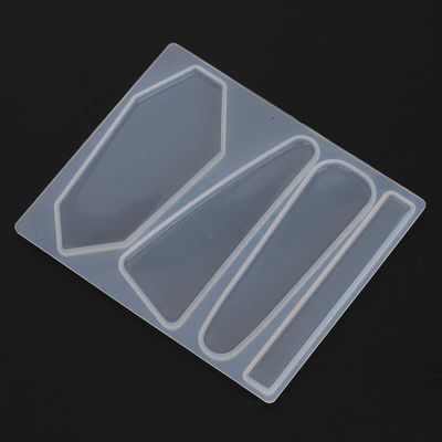 2Pcs Barrette Silicone DIY Hair Stick Making Ting Tools for Resin Art, Kids Girl Women DIY Barrette Pendant Keychain (Type 2)