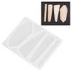 2Pcs Barrette Silicone DIY Hair Stick Making Ting Tools for Resin Art, Kids Girl Women DIY Barrette Pendant Keychain (Type 2) view 4