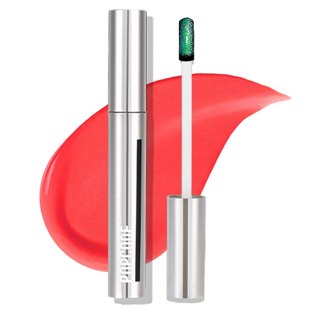popcode Peel Off Lip Stain - Long Lasting, Transfer Proof and Waterproof Tattoo Lip Tint, Matte Finish Lip Stain Peel Off, Infused with Vitamin E & Algin & Hydroxyacetophenone, #004 Burgundy