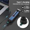 Ball Trimmer Shaver, Waterproof Electric Body Hair Trimmer for Men Women Wet Dry Use, Blue view 4