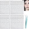 NOOEPC Face Gems Lip Stud, Fake Piercings Nose Stud Eyebrow, Non Piercing Nose Stud Stick on Silver Belly Button Sticker, Face Sticker Fake Ring Cool Punk Y2K Makeup for Women Men view 1