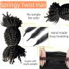 100% Human Hair Springy Twist Braiding Hair for Dreadlock Hair Bulk Human Hair Twist Afro Kinky Human Hair Extensions Natural Color For Women 18 Inch 300g view 3