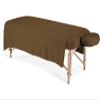 600TC Massage Table Sheet Set-100% Egyptian 3-Piece Massage Sheet Set-Ultra-Light,Premium Facial Bed Cover,Wrinkle Free, Includes Flat Sheet,Fitted Sheet with Face Cradle Cover [ Taupe Solid ] view 2