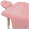 600TC Massage Table Sheet Set-100% Egyptian 3-Piece Massage Sheet Set-Ultra-Light,Premium Facial Bed Cover,Wrinkle Free, Includes Flat Sheet,Fitted Sheet with Face Cradle Cover [ Peach Solid ] view 1