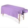 600TC Massage Table Sheet Set-100% Egyptian 3-Piece Massage Sheet Set-Ultra-Light,Premium Facial Bed Cover,Wrinkle Free, Includes Flat Sheet,Fitted Sheet with Face Cradle Cover [ Lavender Solid ] view 2