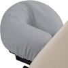600TC Massage Table Sheet Set-100% Egyptian 3-Piece Massage Sheet Set-Ultra-Light,Premium Facial Bed Cover,Wrinkle Free, Includes Flat Sheet,Fitted Sheet with Face Cradle Cover [ Silver Grey Solid ] view 3