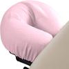 600TC Massage Table Sheet Set-100% Egyptian 3-Piece Massage Sheet Set-Ultra-Light,Premium Facial Bed Cover,Wrinkle Free, Includes Flat Sheet,Fitted Sheet with Face Cradle Cover [ Light Pink Solid ] view 3