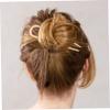 2Pcs French Hair Pin, 1.4 x 5.5" French Twist Hair Pin, New U-shaped Hair Stick for Thick Hair Buns, French Pin Fashionable French Pin, Elegant Hair Accessories for Women & Girls (Gold+Silver) view 3