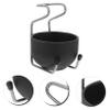 WOONEKY Metal Soap Bowl Holder for Men Durable Shaving Tool Kit with Portable Soap Bowl and Stand for Grooming and Beard Care view 4