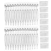 Baluue 20pcs Wide Plastic Comb Wedding Hair Accessories Bridal Teasing Comb for Women Girls view 1