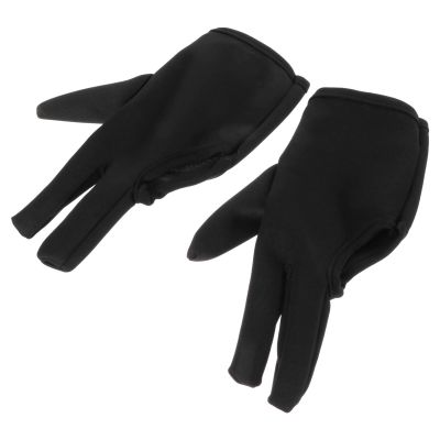 FRCOLOR 2pcs Heat Resistant Hair Perming Gloves Three-finger Barber Shop Gloves for Safe Curling and Straightening Protection for Hair Styling and Hairdressing