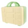 CALLARON Makeup Travel Case Lightweight Portable Cosmetic Organizer for Travel Spacious Mini Luggage Design for Makeup and Toiletries Yellow-green view 1