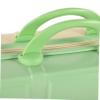 CALLARON Makeup Travel Case Lightweight Portable Cosmetic Organizer for Travel Spacious Mini Luggage Design for Makeup and Toiletries Yellow-green view 2