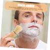 Ipetboom Men Wood Beard Brush Shaving Brush for Men Detangler Exfoliator Cleaner view 2