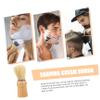 Ipetboom Men Wood Beard Brush Shaving Brush for Men Detangler Exfoliator Cleaner view 3