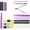 19 Pcs/Set Nails Buffers Set Nails Files Nails Buffing Block Sponge Rubbing Set Nails Repair And Dead Skin Removal Tools view 4