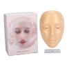 5D Silicone Makeup Practice Face Teaching Face Eye Cosmetic Mannequin Board for Cosmetology (White) view 3