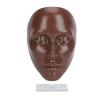 5D Silicone Makeup Practice Face Teaching Face Eye Cosmetic Mannequin Board for Cosmetology (Black) view 1
