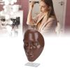 5D Silicone Makeup Practice Face Teaching Face Eye Cosmetic Mannequin Board for Cosmetology (Black) view 2